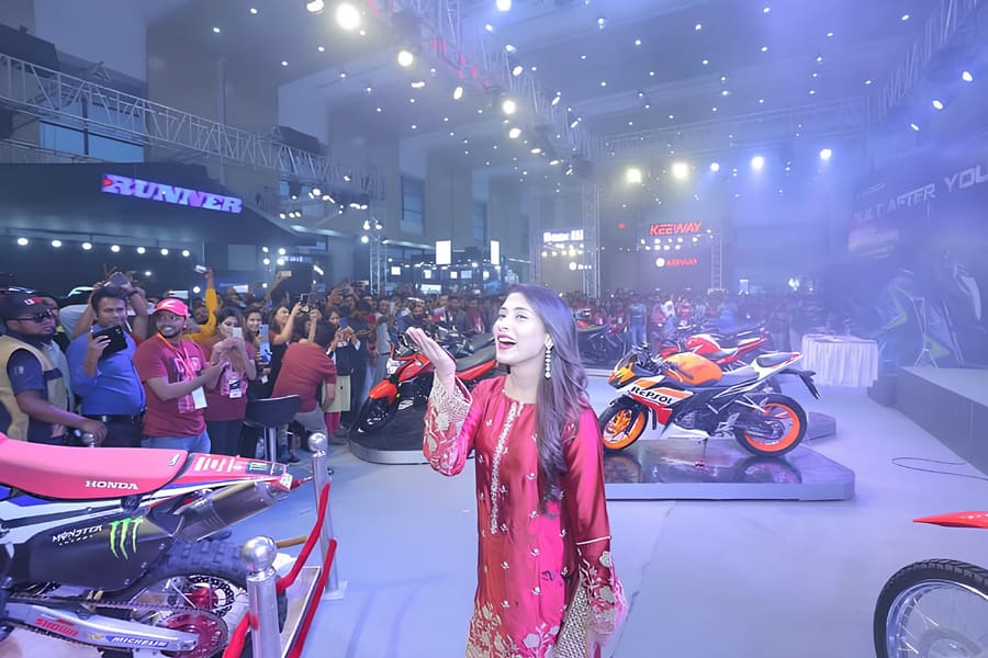 Crowd at a motorcycle and lifestyle exhibition, an example of MICE and trade-show sourcing work